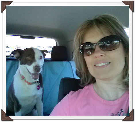 Shari and Kiwi on the road